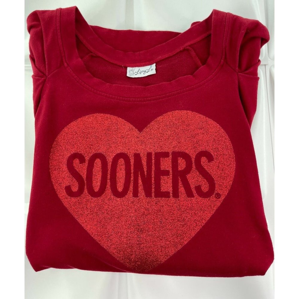 OU Sooners Red Mini Sweatshirt Dress - Picture 6 of 6